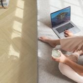 Вінілова плитка клейова Quick-Step Pristine Herringbone Serene oak light natura SGHBC20331