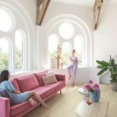 Вінілова плитка Quick-Step Bloom Дуб морський бриз бежевий AVMPU40080